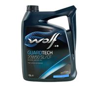 WOLF GuardTech Huile Moteur Minérale 20W-50 SL/CF MB 229.1 5 L