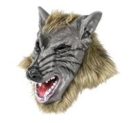 Wolf Head - Latex Full Face Animal Costume | Claw Accessory | Hallowee | Animal Wolf - Environmental Latex Realistic Headpiece | Horror Accessory | Halloween Costume Carnival Cosplay Party Prop
