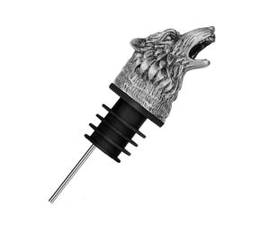 Wolf Head Wine Aerator Pouer Spout - Accessoire pour Animaux, Diffuseur D'alcool Oper Of Use Wide | Régulateur Spirit pour Cadeau Masculin, Serveur De Boissons À Domicile Pour, Boissons Événements