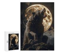 Wolf Howling at Full Moon-5 Puzzle 1000 Pièces Educa Jouet en Bois Cadeau Unique Décoration Intérieure Jeu Éducatif Challenge Toy Adultes Et Enfants À Partir De 14 Ans 300 PCS