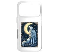 Wolf Howling Moon Celestial Mystical Nature Gothic Animal Coque pour iPhone 17 Pro