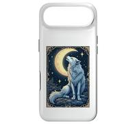 Wolf Howling Moon Celestial Mystical Nature Gothic Animal Coque pour iPhone Air