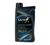 Huile De Moto WOLF & Scooter 4T 5W-40 JASO MA2, API SL, 3x1 Litre