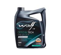 WOLF - Huile moteur 0W20 - OFFICIALTECH 0W20 C5 P - Bidon de 5 litres - 1052065
