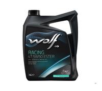 WOLF - Huile moteur moto 4T 5W50 RACING ESTER - Bidon de 4 litres - 1048502
