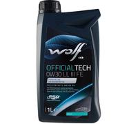 WOLF - Huile moteur OFFICIALTECH 0W30 LL III FE - Bidon de 1 litre - 1044342
