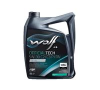 WOLF - Huile moteur OFFICIALTECH 5W-30 C2/C3 P/RN - Bidon de 5 litres - 1052550