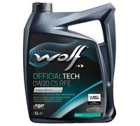 Wolf Huile Moteur Officialtech C5 Rfe Sae 0w-20 5l