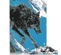 Wolf Hunting Puzzle 1000 Pièces Educa Jouet en Bois Divertissement Créatif De l'art De La Décoration Jeu Éducatif Challenge Toy Adultes & Enfants des 14 Ans 1000pcs (38x26cm)