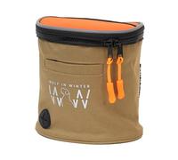 WOLF IN WINTER Quickdraw - Sac de dressage compact pour chien avec bordure réfléchissante, distributeur de sacs à déjections canines intégré et ceinture réglable - Idéal pour les promenades, les