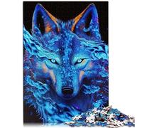 Wolf Jigsaw 1000 Piece Adult Wood Jigsaw for Adults and Kids Age 10 Years and Up 50x75cm Puzzle for Adults