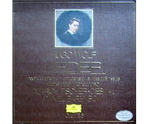 Wolf (Komponist), Hugo, Dietrich Fischer-Dieskau (Interpret) Daniel Barenboim (Interpret) u. a. - Hugo Wolf "Lieder". Lieder nach Gedichten von Lord Byron, Joseph von Eichendorff, Hoffmann von Fallersleben, Friedrich Hebbel, Karl Herloßsohn, Justinus Kerner, Theodor Körner, Friedrich von Matthisson, Michelangelo, Paul Peitl, Robert Reinick, Joseph Victor von Scheffel, William Shakespeare, Julius Sturm. Dietrich Fischer-Dieskau (Bariton), Daniel Barenboim (Klavier).
