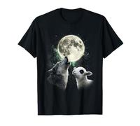 Wolf Lamb Meme Shirts Wolf Lamb Howling At The Moon T-Shirt