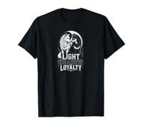 Wolf Light Shadow Loyalty Wild Moon Graphic Art T-Shirt