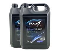 Wolf Liquide de frein 5039 DOT 3 & 4 — ISO 4925 Classe 3 et 4 — 5 Litre