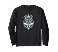 Wolf Lone Crown King Pack Howling Howl Wolf Timber Manche Longue