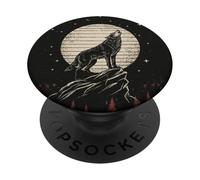 Wolf Lone Wolf Pack Howling Howl Wolf Timber PopSockets PopGrip Adhésif