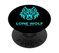 Wolf Lone Wolf Pack Howling Howl Wolf Timber PopSockets PopGrip Adhésif
