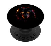 Wolf Lone Wolf Pack Howling Howl Wolf Timber PopSockets PopGrip Adhésif