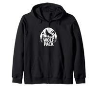 Wolf Lone Wolf Pack Howling Howl Wolf Timber Sweat à Capuche