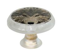 Wolf - Lot de 4 boutons de tiroir ronds de 35 mm, poignée de placard à trou unique avec vis pour cuisine, armoire, salle de bain, décoration d'intérieur