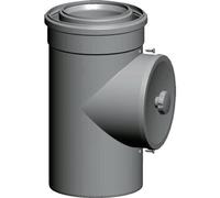 Wolf Luft-/Abgasrohr weiß, steckbar mit Revisionsöffnung DN110/160 L:250mm
