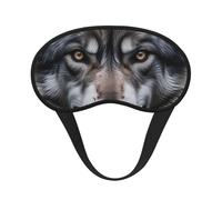 Wolf Masque de sommeil occultant - Masque doux réglable pour bloquer complètement la lumière, sommeil profond, voyage et relaxation