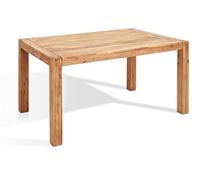 WOLF MÖBEL GmbH & Co. KG Table à Manger en Bois Naturel - L x H x P : 140 x 76 x 90 cm