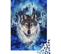Wolf Moon Night_1_1 Puzzle 1000 Pieces Cadeau Unique Jeu Éducatif Challenge Toy À De Qualité Supérieure Peinture Art pour Adultes Et Enfants À Partir De 14 Ans 70x50cm/1000pcs