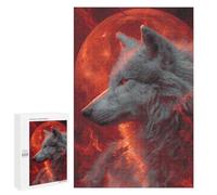 Wolf Moon Poster Art Print Puzzle 1000 Pièces Educa Jouet en Bois Cadeau Unique Décoration Intérieure Jeu Éducatif Challenge Toy Adultes Et Enfants À Partir De 14 Ans 1000 PCS