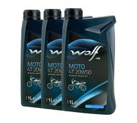 Wolf - Huile Moteur Moto 4T 20W50 - Bidon de 1 Litre - 1043814