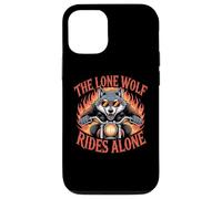 Wolf Moto Rider Freedom Bike Coque pour iPhone 12/12 Pro