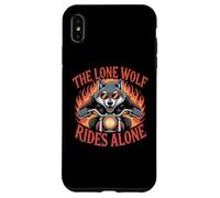 Wolf Moto Rider Freedom Bike Coque pour iPhone XS Max