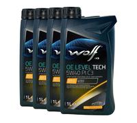 WOLF OE Leveltech 5W-40 Pi C3 MB 226.5, MB 229.31, MB 229.51, VW50200, 5x1 Litre