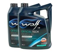WOLF OfficialTech 0W-20 LL FE PORSCHE C20, VW 508 00, VW 509 00, 2x5 Litres