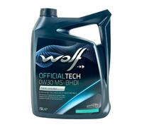 WOLF Officialtech 0W-30 Ms-Bhdi PSA B712312-2022, Fiat 9.55535-GS1, 5 Litre