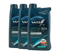 WOLF Officialtech 0W-30 Ms-Ffe STJLR.03.5007, Ilsac GF-5, 4x1 Litre