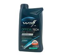 WOLF Huile moteur OfficialTech 0W-40 C3 SP MB 229.51/229.52 VW 511 00 1 Litre