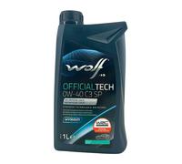 WOLF Huile moteur OfficialTech 0W-40 C3 SP MB 229.51/229.52 VW 511 00 1 Litre