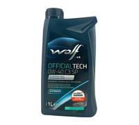 WOLF OfficialTech 0W-40 C3 SP MB 229.51, MB 229.52, VW 511 00, 1 Litre
