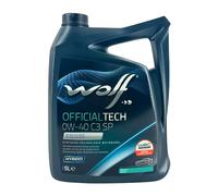 WOLF Officialtech 0W-40 C3 Sp MB 229.51, MB 229.52, VW 511 00, 5 Litre