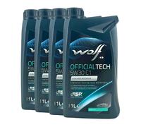 WOLF Officialtech 5W-30 C1 Jaso DL-1, Ford WSS-M2C934-B, STJLR.03.5005, 3x1 L