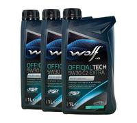 WOLF OfficialTech 5W-30 C2 Extra PSA B71 2290, RENAULT RN0700, 3x1 Litres