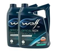 WOLF Officialtech 5W-30 C3 Ll III Opel OV0401547-D30, OV0401547-G30, 2x5 Litre