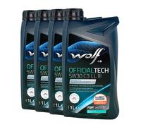 WOLF Officialtech 5W-30 C3 Ll III Opel OV0401547-D30, OV0401547-G30, 4x1 Litre