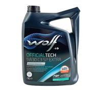 WOLF Officialtech 5W-30 C3 Sp Extra Opel OV0401547-D30, OV0401547-G30, 5 Litre