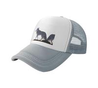 Wolf on The Rock Casquette de baseball en maille noire pour adulte, plusieurs couleurs disponibles, convient pour les hommes et les femmes