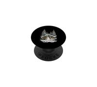Wolf Pack Forest Arbres Wildlife Nature Outdoor Graphic PopSockets PopGrip Adhésif