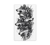 Wolf Pack Plaque murale vierge pour interrupteur décoratif 1 gang pour cuisine, salle de bain, taille 11,4 x 7 cm