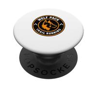 Wolf Pack Run Trail Runners Adventures 2026 Running PopSockets PopGrip Adhésif
